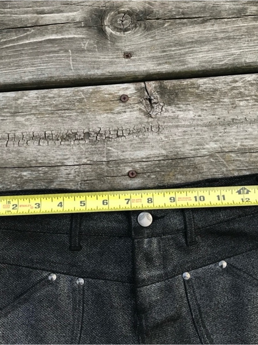 FP NWOT shimmery black skinny’s - Picture 6 of 12